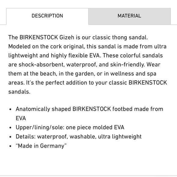 Birkenstock Gizeh EVA sandals. Sz 36 - Picture 4 of 4